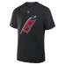 Футболка Carolina Hurricanes Seth Jarvis Fanatics Black Authentic Stack Name & Number