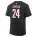 Футболка Carolina Hurricanes Seth Jarvis Fanatics Black Authentic Stack Name & Number