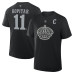 Los Angeles Kings Anze Kopitar Fanatics Black Authentic Stack Name & Number T-Shirt