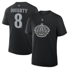 Los Angeles Kings Drew Doughty Fanatics Black Authentic Stack Name & Number T-Shirt Los Angeles Kings Drew Doughty Fanatics Black Authentic Stack Name & Number T-Shirt
