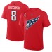 Футболка Washington Capitals Alexander Ovechkin Fanatics Red Authentic Stack Name & Number
