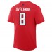 Футболка Washington Capitals Alexander Ovechkin Fanatics Red Authentic Stack Name & Number