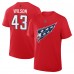Футболка Washington Capitals Tom Wilson Fanatics Red Authentic Stack Name & Number