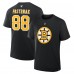 Футболка Boston Bruins David Pastrnak Fanatics Black Authentic Stack Name & Number
