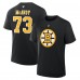 Футболка Boston Bruins Charlie McAvoy Fanatics Black Authentic Stack Name & Number
