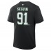Dallas Stars Tyler Seguin Fanatics Black Authentic Stack Name & Number T-Shirt