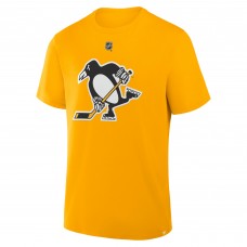Pittsburgh Penguins Evgeni Malkin Fanatics Gold Authentic Stack Name & Number T-Shirt