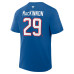 Colorado Avalanche Nathan MacKinnon Fanatics Blue Authentic Stack Name & Number T-Shirt