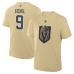 Футболка Vegas Golden Knights Jack Eichel Fanatics Gold Authentic Stack Name & Number