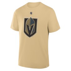 Футболка Vegas Golden Knights Jack Eichel Fanatics Gold Authentic Stack Name & Number