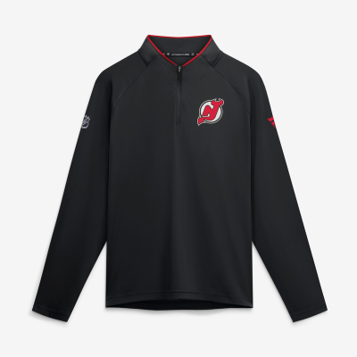 Пуловер New Jersey Devils Fanatics Black Authentic Pro Rink Lightweight