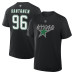 Dallas Stars Mikko Rantanen Fanatics Black Authentic Stack Name & Number T-Shirt