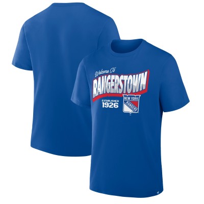 New York Rangers Fanatics Blue Hometown Local T-Shirt