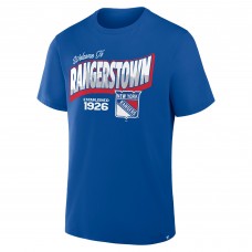 New York Rangers Fanatics Blue Hometown Local T-Shirt New York Rangers Fanatics Blue Hometown Local T-Shirt