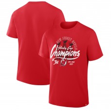 New Jersey Devils Fanatics Red 3x Stanley Cup Champions T-Shirt