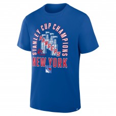 New York Rangers Fanatics Blue 4x Stanley Cup Champions T-Shirt New York Rangers Fanatics Blue 4x Stanley Cup Champions T-Shirt