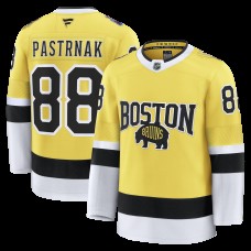Игровая джерси Boston Bruins David Pastrnak Fanatics Gold 2026 NHL Stadium Series Premium