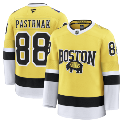 Игровая джерси Boston Bruins David Pastrnak Fanatics Gold 2026 NHL Stadium Series Premium