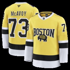 Игровая джерси Boston Bruins Charlie McAvoy Fanatics Gold 2026 NHL Stadium Series Premium