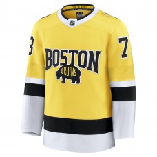 Boston Bruins Charlie McAvoy Fanatics Gold 2026 NHL Stadium Series Premium Jersey