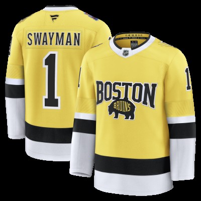 Игровая джерси Boston Bruins Jeremy Swayman Fanatics Gold 2026 NHL Stadium Series Premium