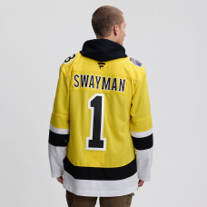 Джерси Boston Bruins Jeremy Swayman Fanatics Gold 2026 NHL Stadium Series Premium