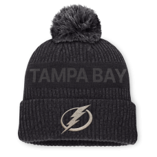 Шапка с помпоном Tampa Bay Lightning Fanatics Charcoal Road Phantom Cuffed Шапка с помпоном Tampa Bay Lightning Fanatics Charcoal Road Phantom Cuffed