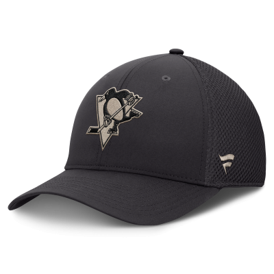Бейсболка Pittsburgh Penguins Fanatics Charcoal Road Meshback Stretch
