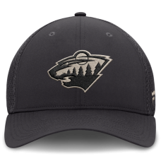 Бейсболка Minnesota Wild Fanatics Charcoal Authentic Pro Road Meshback Stretch Бейсболка Minnesota Wild Fanatics Charcoal Authentic Pro Road Meshback Stretch