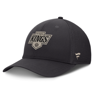 Бейсболка Los Angeles Kings Fanatics Charcoal Authentic Pro Road Meshback Stretch