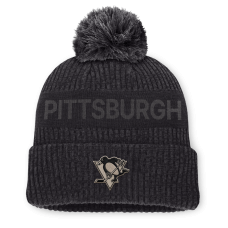 Шапка с помпоном Pittsburgh Penguins Fanatics Charcoal Road Phantom Cuffed Шапка с помпоном Pittsburgh Penguins Fanatics Charcoal Road Phantom Cuffed