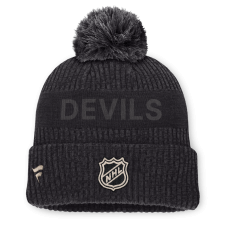 Джерси New Devils Fanatics Charcoal Road Phantom Cuffed Knit Hat with Pom