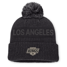 Шапка с помпоном Los Angeles Kings Fanatics Charcoal Road Phantom Cuffed