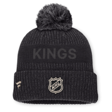 Шапка с помпоном Los Angeles Kings Fanatics Charcoal Road Phantom Cuffed