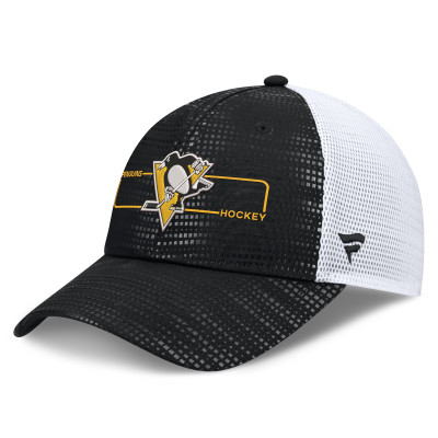 Бейсболка Pittsburgh Penguins Fanatics Black Authentic Pro Rink Boxed Logo