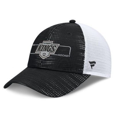 Бейсболка Los Angeles Kings Fanatics Black Authentic Pro Rink Boxed Logo