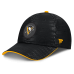 Бейсболка Pittsburgh Penguins Fanatics Black Authentic Pro Rink Debossed Stretch Fit