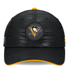 Бейсболка Pittsburgh Penguins Fanatics Black Authentic Pro Rink Debossed Stretch Fit Бейсболка Pittsburgh Penguins Fanatics Black Authentic Pro Rink Debossed Stretch Fit