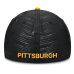 Бейсболка Pittsburgh Penguins Fanatics Black Authentic Pro Rink Debossed Stretch Fit