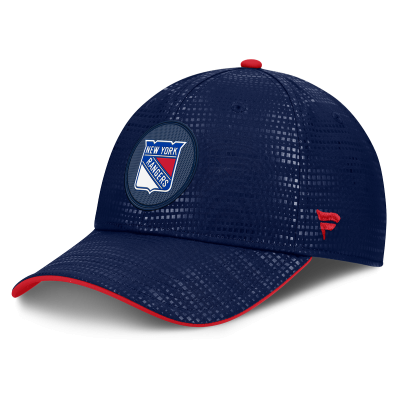 Бейсболка New York Rangers Fanatics Navy Authentic Pro Rink Debossed Stretch Fit