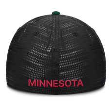 Бейсболка Minnesota Wild Fanatics Black Authentic Pro Rink Debossed Stretch Fit