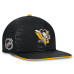 Бейсболка Pittsburgh Penguins Fanatics Black Authentic Pro Rink Square Visor