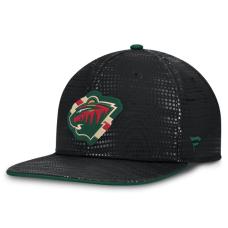 Бейсболка Minnesota Wild Fanatics Black Authentic Pro Rink Square Visor