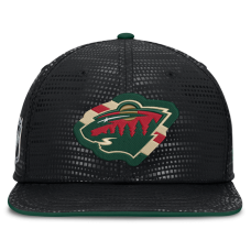 Бейсболка Minnesota Wild Fanatics Black Authentic Pro Rink Square Visor