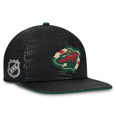 Бейсболка Minnesota Wild Fanatics Black Authentic Pro Rink Square Visor