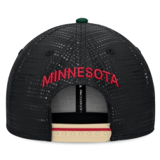 Бейсболка Minnesota Wild Fanatics Black Authentic Pro Rink Square Visor
