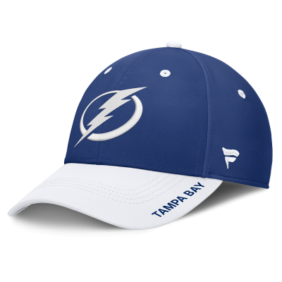 Бейсболка Tampa Bay Lightning Fanatics Blue/White Authentic Pro Rink Stretch