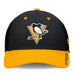 Бейсболка Pittsburgh Penguins Fanatics Black/Gold Authentic Pro Rink Stretch