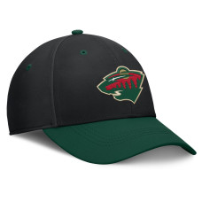 Бейсболка Minnesota Wild Fanatics Black/Green Authentic Pro Rink Stretch Бейсболка Minnesota Wild Fanatics Black/Green Authentic Pro Rink Stretch