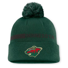 Женская шапка с помпоном Minnesota Wild Fanatics Green Authentic Pro Rink Cuffed Женская шапка с помпоном Minnesota Wild Fanatics Green Authentic Pro Rink Cuffed